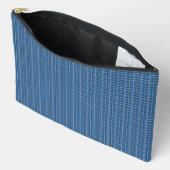 Blue Black Plaid Classic Pattern Modern Zubehörtasche (Offen)