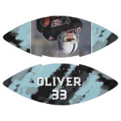 Blue Black Player Name Number Foto Keepake Football (Paneele)