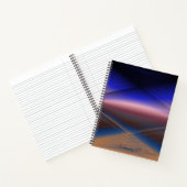 Blue Black & Red Abstrakt Art Notebook Notizblock (Innenseite)