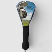 Blue Black Simple Minimal Best Driver Golf Headcover (Vorderseite)