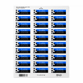 Blue & Black Soccer Adresse (Vorne)