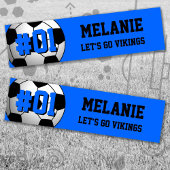 Blue Black Soccer Team Autoaufkleber