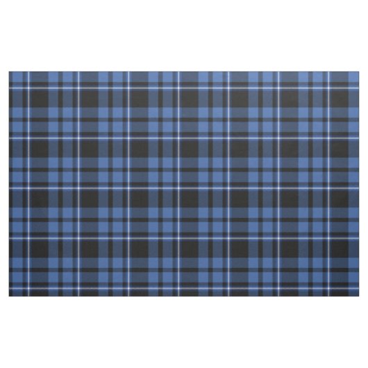 Blue Black Tartan Kariert schottisches Muster Stoff (Fat Quarter (45,7 x 55,9 cm))