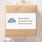 Blue/Black Text Proud New Dad Geschenke (Insitu)