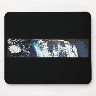 Blue Black Tropfen Mousepad
