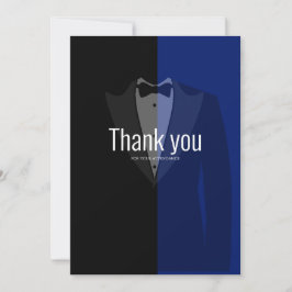 Blue Black Tuxedo Poker Bachelor Party danke c