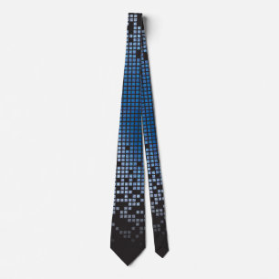 Blue Black Video Game Gamer Bar Mitzvah Krawatte