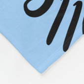 Blue Black Volleyball Platz ihr glücklicher Fleecedecke (Ecke)