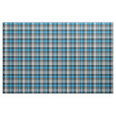 Blue Black White Plaid Tartan Pattern Design  Stoff (Yard (91,4 cm))