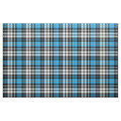 Blue Black White Plaid Tartan Pattern Design  Stoff (Fat Quarter (45,7 x 55,9 cm))
