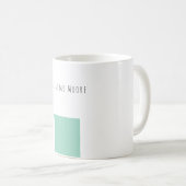 Blue Black White Plain Elegant Own Name Kaffeetasse (VorderseiteRechts)
