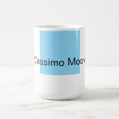 Blue Black White Plain Elegant Own Name Kaffeetasse (Mittel)