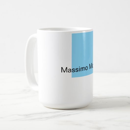 Blue Black White Plain Elegant Own Name Kaffeetasse (Vorderseite Links)