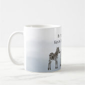 Blue Black Zebras Be Your Own Kind of Beautiful Kaffeetasse (Links)