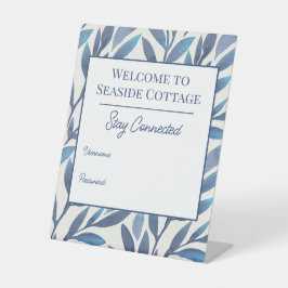 Blue Blätter Airbnb Beach Vacation Rental Sockelschild