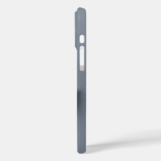 Blue Blätter mit Dew iPhone Case (Rückseite / Links)