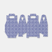 BLUE-BLAUE-GABLE-FAVOR-BOXES GESCHENKSCHACHTEL (Ungefaltet)