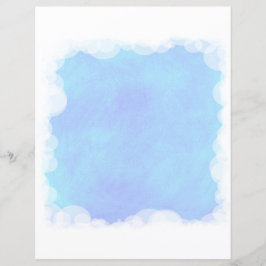 Blue Blendet Weißblase Wolken Scrapbook Paper