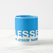 Blue BLESSED Christlich Tasse (Zentrum)