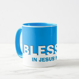 Blue BLESSED Christlich Tasse