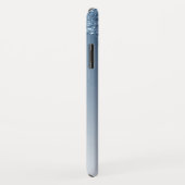 Blue Bling | Luxus Sparkle Glitzer Monogram Case-Mate iPhone Hülle (Hinten/Rechts)