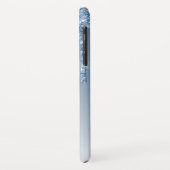 Blue Bling | Luxus Sparkle Glitzer Monogram Case-Mate iPhone Hülle (Hinten/Links)