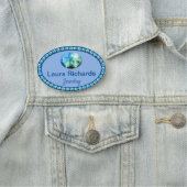 Blue Bling NAME TAG Namensschild (Beispiel)