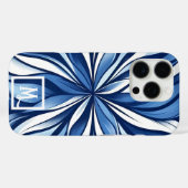 Blue Bliss: Bio Psychedelic Floral Case-Mate iPhone Hülle (Rückseite (Horizontal))