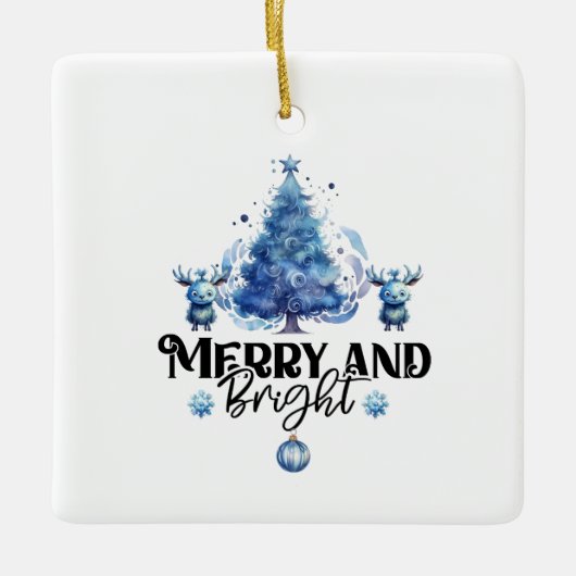 Blue Bliss: Fröhliche und helle Weihnachtsschmuck (Vorderseite)