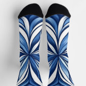 Blue Bliss Organic Floral Socken (Oben)