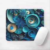 Blue Bliss Paper Quill Mousepad (Mit Mouse)