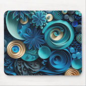Blue Bliss Paper Quill Mousepad (Vorne)