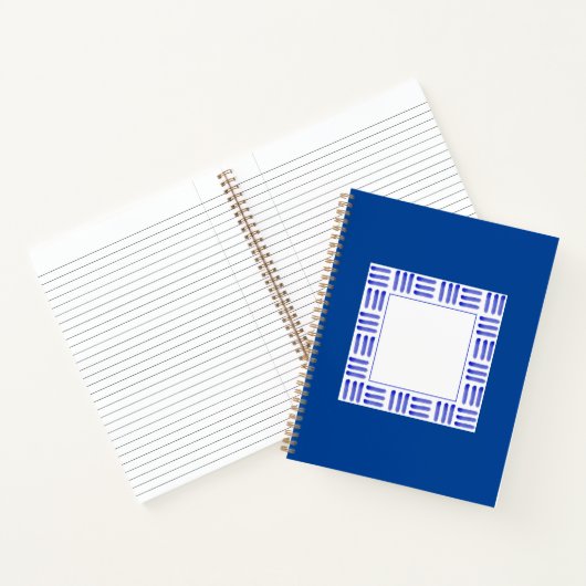 Blue Block Spiral Notebook Notizblock (Innenseite)