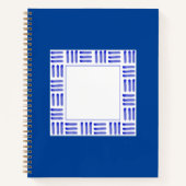 Blue Block Spiral Notebook Notizblock (Vorderseite)