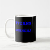Blue Block Text Grandma Tee Kaffeetasse (Links)