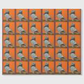 Blue Blondinette Pigeon Geschenkpapier (Flach)