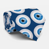 Blue Bloodshot Eyeball Krawatte (Gerollt)