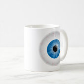 Blue Bloodshot Eyeballs Tasse (VorderseiteRechts)