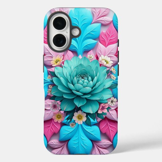 "Blue Bloom Harmony" Case-Mate iPhone Hülle (Rückseite)