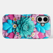 "Blue Bloom Harmony" Case-Mate iPhone Hülle (Rückseite (Horizontal))