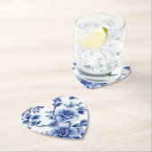 Blue Bloom Heart Napkin Untersetzer (Vor Ort)