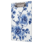 Blue Bloom Metal Clip Pad Klemmbrett (Links)