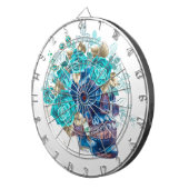 Blue Bloom Requiem Dartscheibe (Vorderseite rechts)