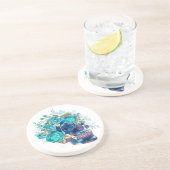 Blue Bloom Requiem Getränkeuntersetzer (Seite)