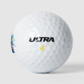 Blue Bloom Requiem Golf Balls – Premium Floral Pat Golfball (Logo)