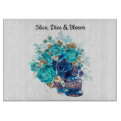 Blue Bloom Requiem Schneidebrett (Vorderseite)