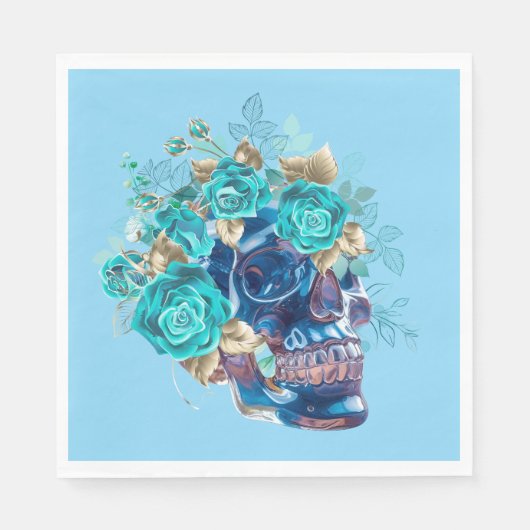 Blue Bloom Requiem Serviette (Vorderseite)