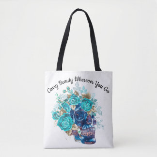 Blue Bloom Requiem-Tasche – Elegante Blumenkunst T Tasche