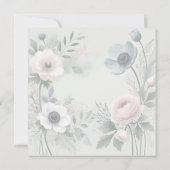 BLUE BLOOM SAVE THE DATE EINLADUNG (Rückseite)