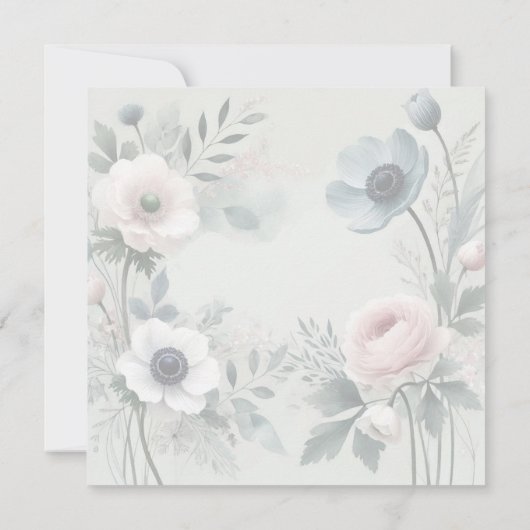 BLUE BLOOM SAVE THE DATE EINLADUNG (Rückseite)